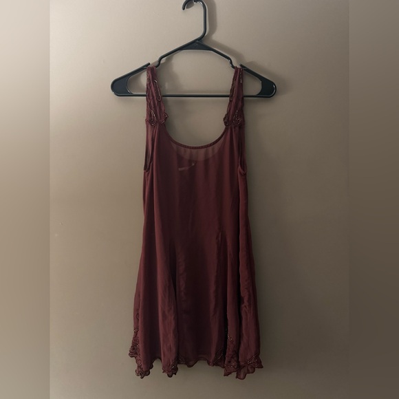 Free People Sheer Beaded Slip Top - Picture 1 of 6